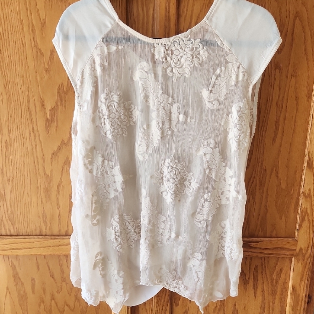Vintage Soft Surroundings Sheer Top
